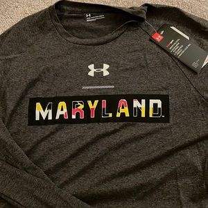 NWT Maryland Under Armor Long Sleeve